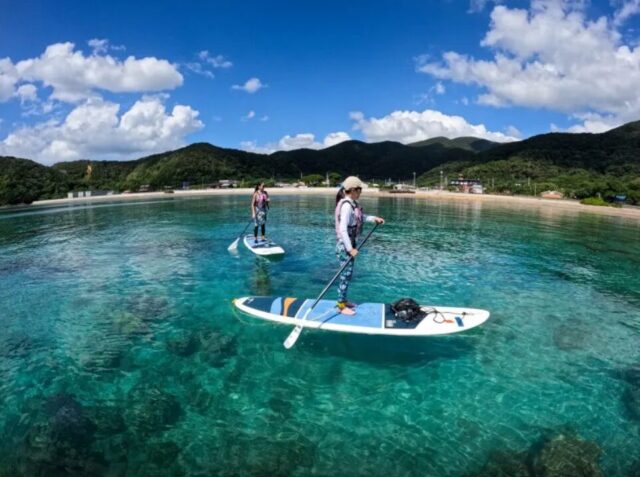 奄美大島　SUP　ヨガ