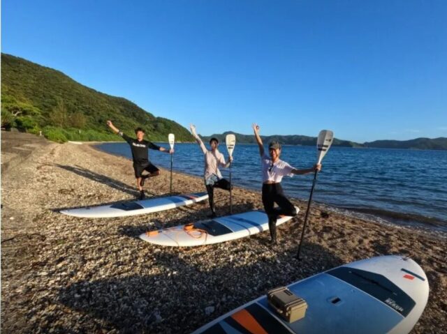奄美大島　SUP　ヨガ