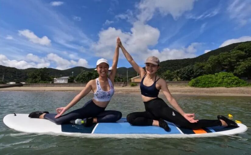 奄美大島　SUP　ヨガ