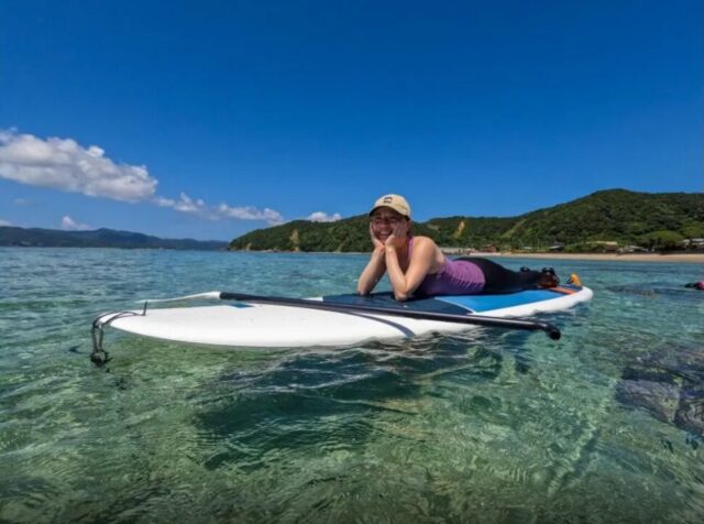 奄美大島　SUP　ヨガ