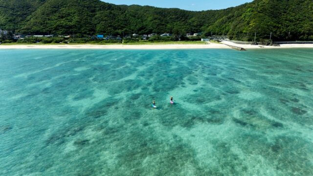 SUP、サンセット