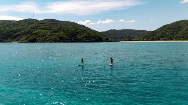 SUP、サンセット