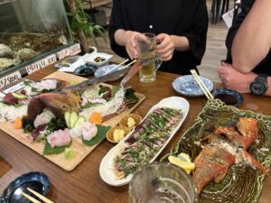 釣り　奄美　刺身