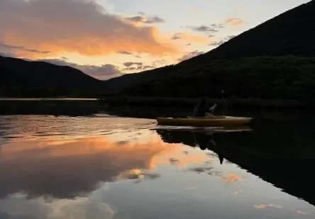 【奄美大島/夕方】1組限定貸切ツアー☆夕陽に照らされたマングローブを進むサンセットカヌー体験☆《0歳からOK・写真付き》（No.214）