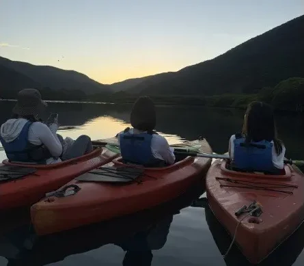 【奄美大島/夕方】1組限定貸切ツアー☆夕陽に照らされたマングローブを進むサンセットカヌー体験☆《0歳からOK・写真付き》（No.214）