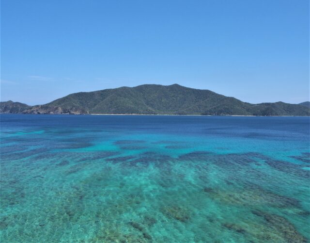 透き通った海と奄美の美しい島