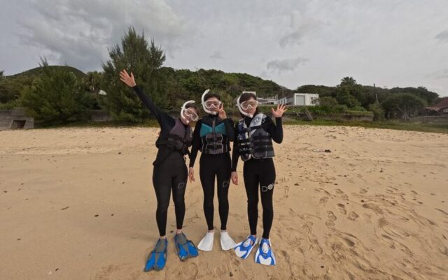 ウミガメ　シュノーケリング