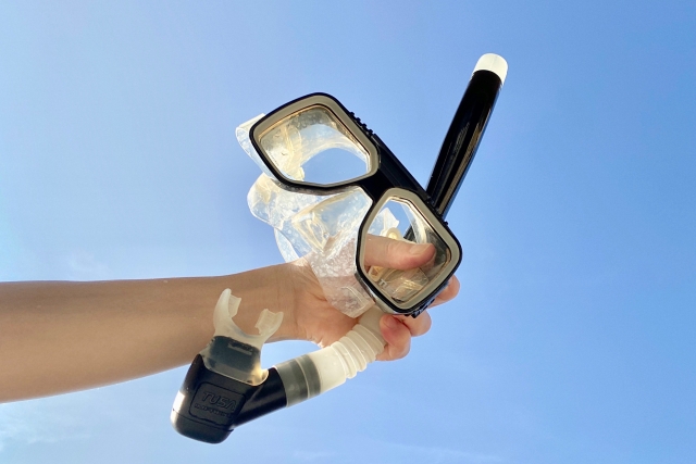 奄美大島での海体験に欠かせないマスクとシュノーケル
