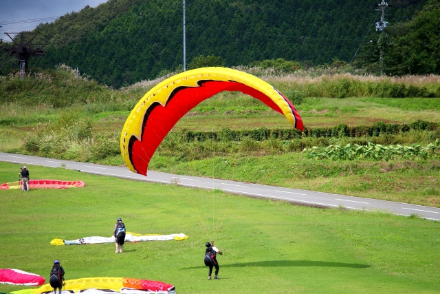 パラグライダー　受付