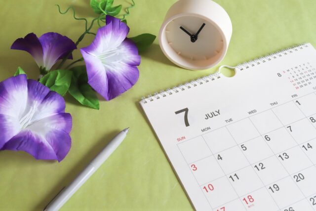 7月 カレンダー