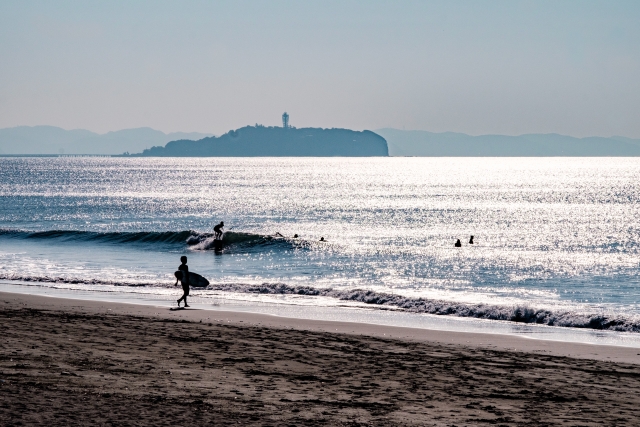 奄美大島　サーファー