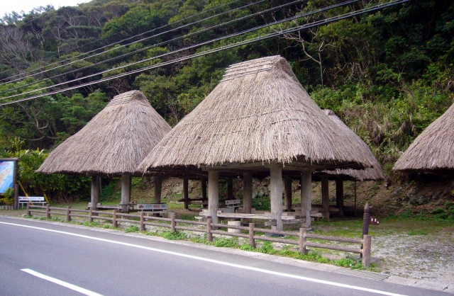奄美大島の高倉（大和浜の群倉）